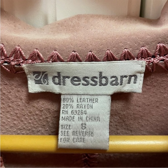 ISO (in search of) Dressbarn Pink Leather Western Jacket with Fringe - Picture 2 of 4